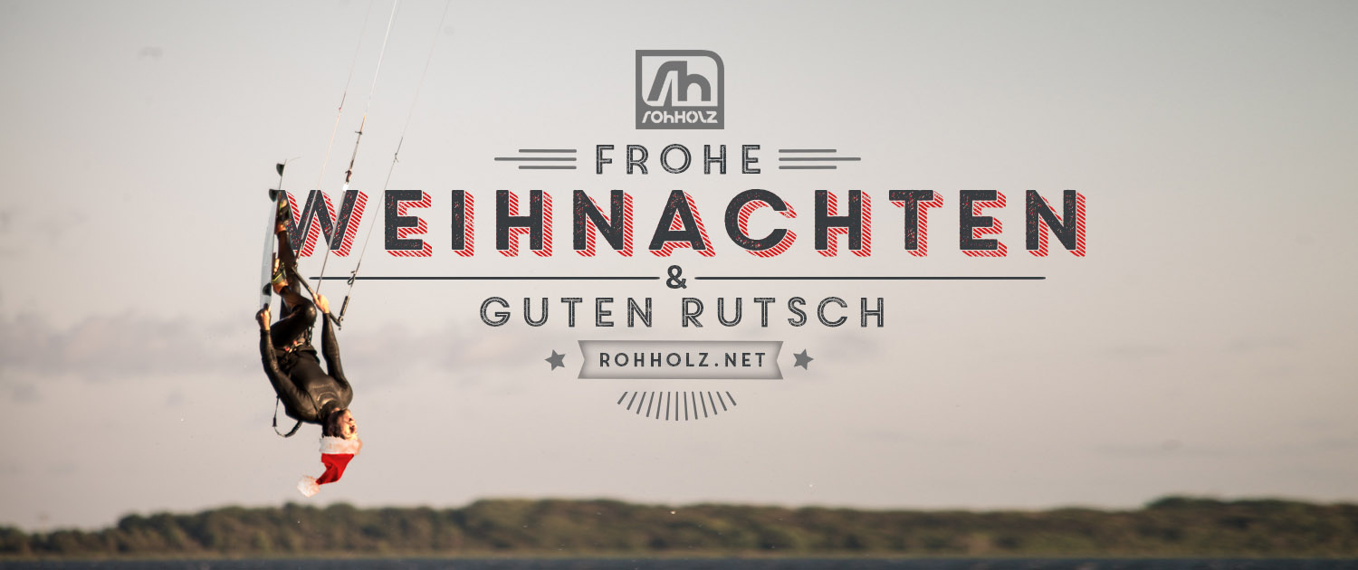 Frohe Weihnachten - Rohholz