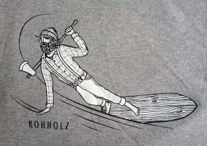 Lumberjack T-Shirt Detail- Rohholz