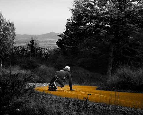 Longboard Slides im Erzgebirge - Rohholz Skateboards
