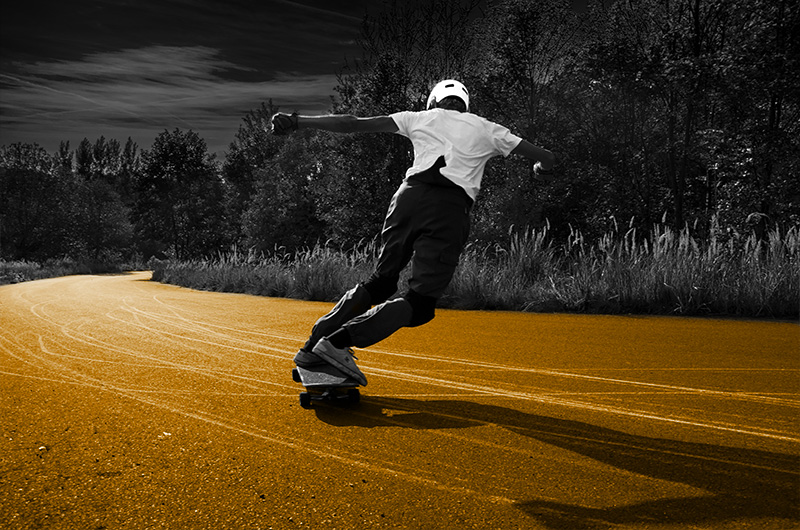 Longboard Slides im Erzgebirge - Rohholz Skateboards