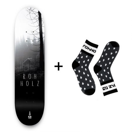 Forest Fog Skateboard + Rohholz Socken