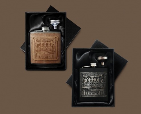 Rohholz Flachmann - Hip Flask