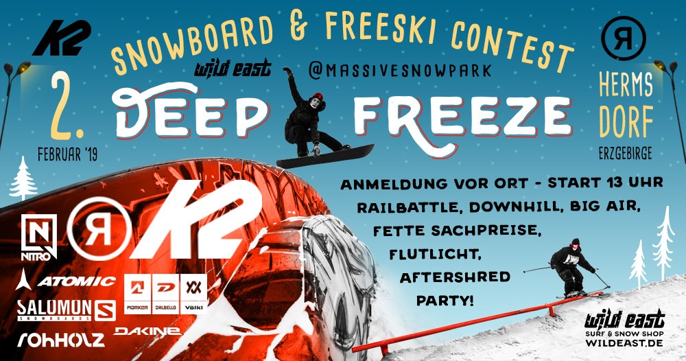 Deep Freeze Snowboard & Freeski Contest im Erzgebirge
